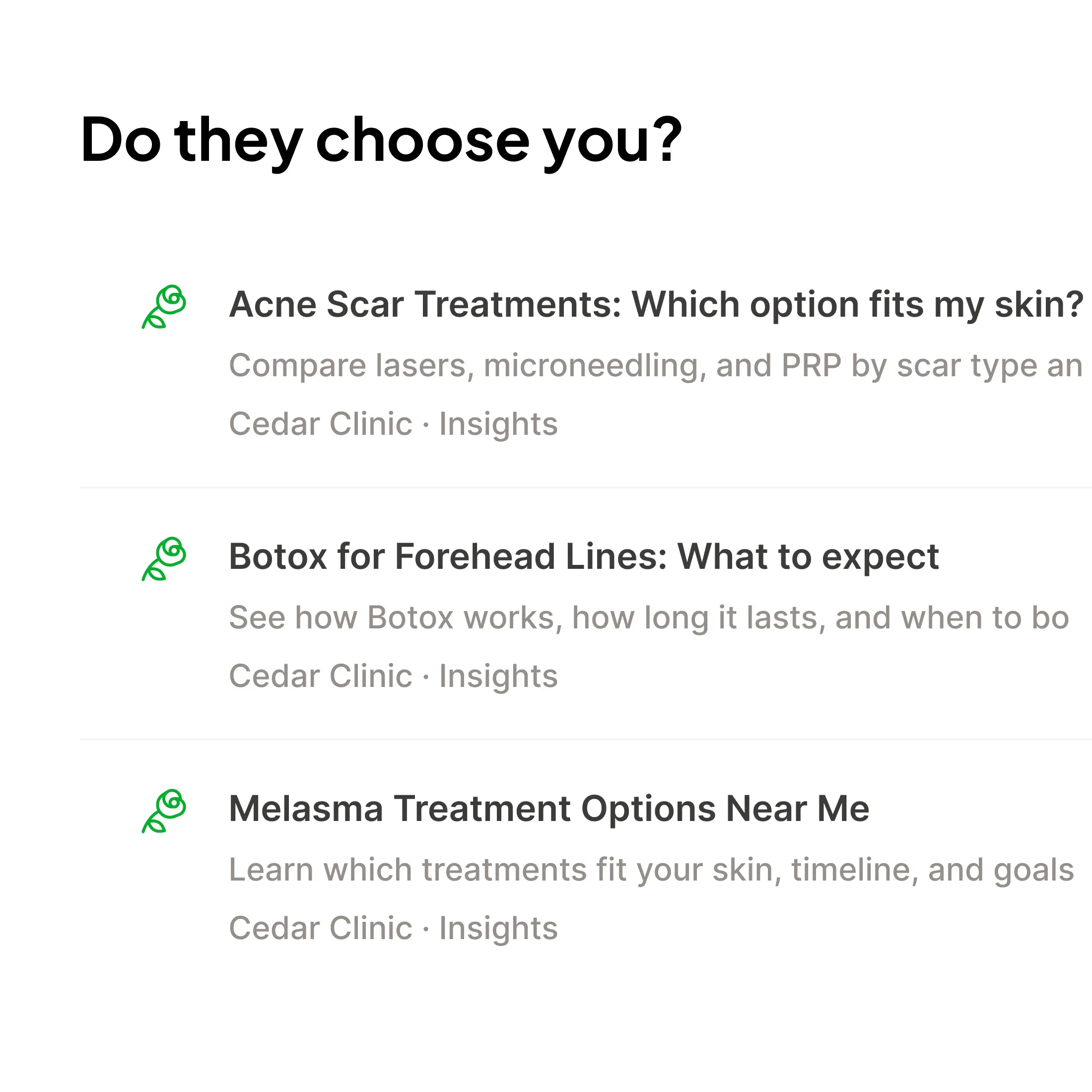 Do they choose you?